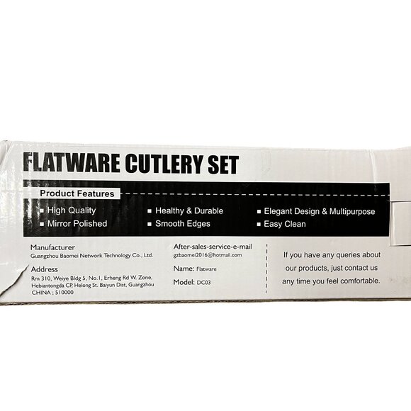 Gold‎ Flatware Cutlery Set Elegant Design Easy Clean 30 pc Modern style READ - Picture 7 of 12